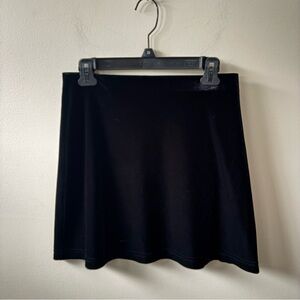 IZ Byer Black Velvet Mini Skirt